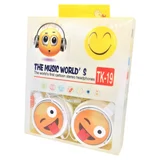 Auricular tipo dj emoji blanco