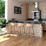 Gres porcelánico Tenesse interior y exterior 22 x 90 cm madera brillante