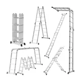 Escalera multipropósito de aluminio 20 escalones 5.8 m