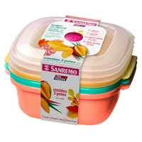 Pack de 3 tuppers cuadrados
