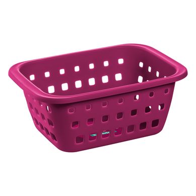 Canasto organizador de plstico pequeo berenjena 1.4 L