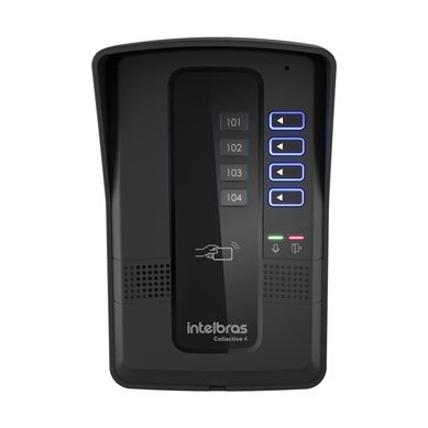 Portero el�ctrico p/4 apto negro