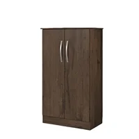 Mueble zapatero 2 puertas castaño