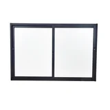 Ventana de aluminio guillotina negra S20 150 x 100 cm