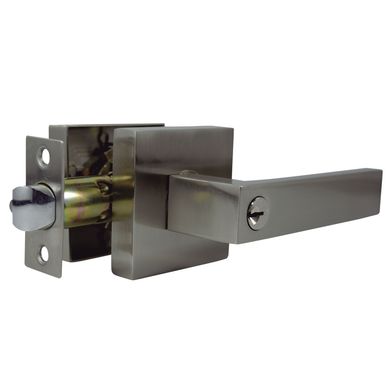 Cerradura manivela recta metal niquelado