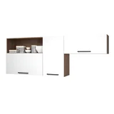 Mueble aéreo aérea Acacia 3 puertas 190 cm marrón y blanco