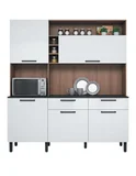 Juego de cocina compactada Dara chocolate y blanco
