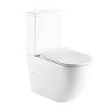 Inodoro largo Amalfi 25 cm blanco con tapa