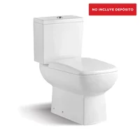 Inodoro largo 25 cm Tunez blanco con tapa