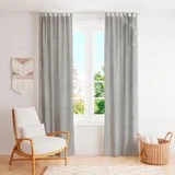 Cortina de tela Tusor 150 x 220 cm gris