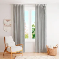 Cortina de tela Tusor 150 x 220 cm gris