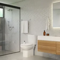 Kit de inodoro con depósito y accesorios Flex blanco doble descarga