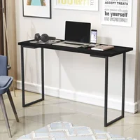Escritorio simple Perez de MDF y metal preto
