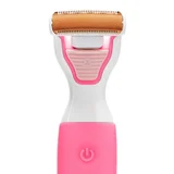 Depiladora a batería de litio EB079 rosa y blanca