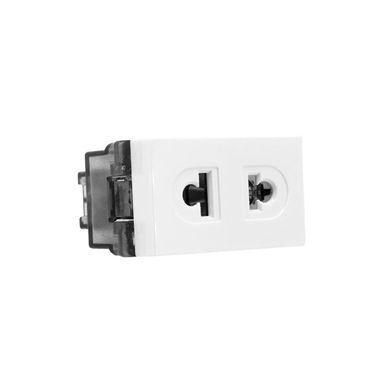 Modulo 1 toma Euro 2P 16 A 4 blanco