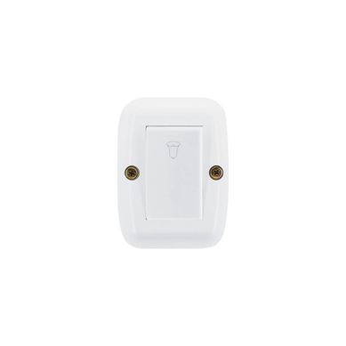 Pulsador timbre externo blanco
