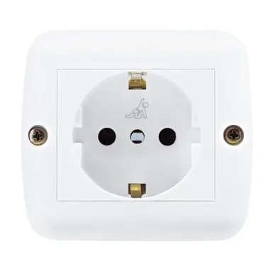 Caja exterior 2 modulos blanco