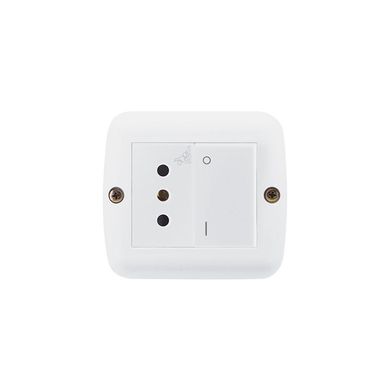 Caja externa para interior 2 modulos blanco