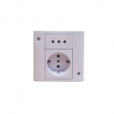 Caja exterior 3 modulos blanco
