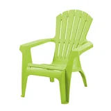 Silla de exterior de resina verde