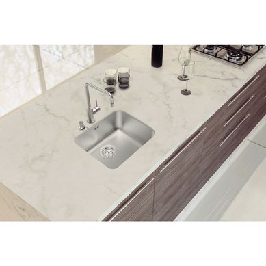 Pileta simple Dora de acero rectangular