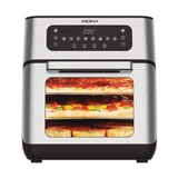 Horno eléctrico y freidora sin aceite 12.8 L gris y negro