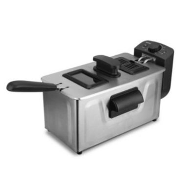 Freidora con aceite 3 L 1800 w plateada
