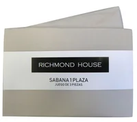 Juego de sábanas de microfibra beige 1 plaza