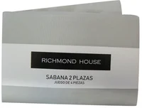 Juego de sábanas de microfibra gris 2 plazas