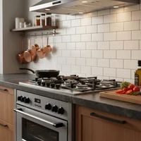 Anafe a gas acero 5 hornallas