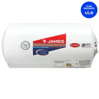 Calefón eléctrico de acero 60 L tiro natural horizontal