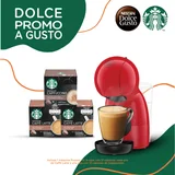 Cafetera para capsulas Piccolo Xs Roja con 3 capsulas