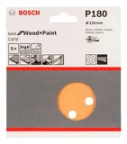 Lija orbital para madera y pintura 125 mm grano 180