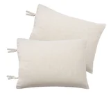 Pack de 2 fundas de almohadas Tusor 50 x 70 cm natural
