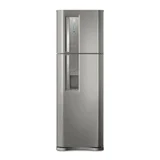 Heladera frio seco 380 L plateada con dispensador de agua