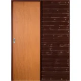 Puerta de interior corrediza de madera foliada 200 x 90 x 5 cm curupi