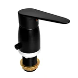 Grifería monocomando de bidet con transferencia Plano negro