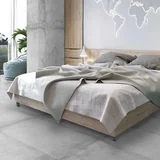 Porcelanato cementicio gris mate 50x100 cm