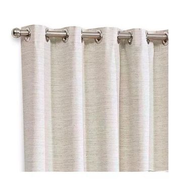 Pack de 2 cortinas de tela 180 x 260 cm natural