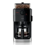 Cafetera con molinillo negro
