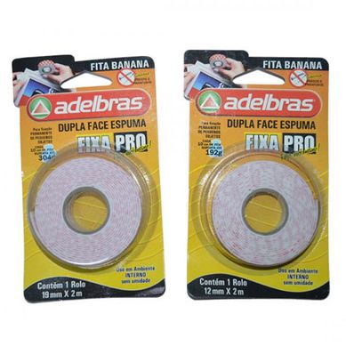 Cinta doble faz 12 mm x 2 m