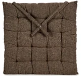 Almohadón decorativo para silla 40 x 40 cm marrón