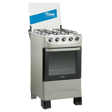 Cocina a gas 4 hornallas gris