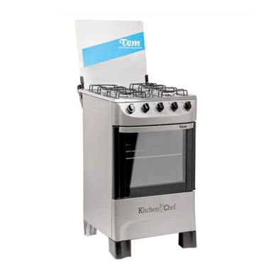 Cocina a gas 4 hornallas acero