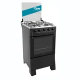 Cocina a gas 4 hornallas negra