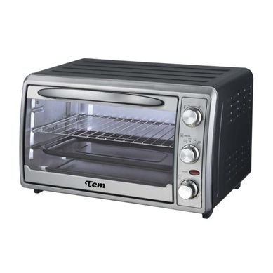 Horno elctrico con grill 32 L 1380 W acero y negro