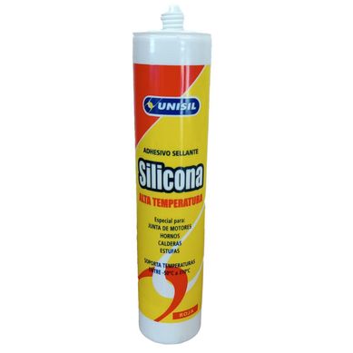 Silicona de alta temperatura 310 ml roja