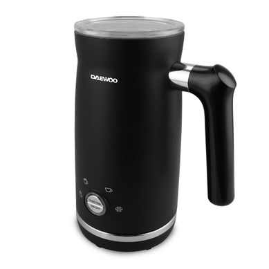 Espumador de leche negro