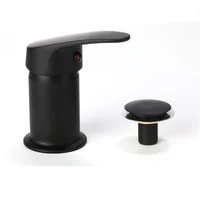 Grifería monocomando de bidet sin transferencia Tero negro