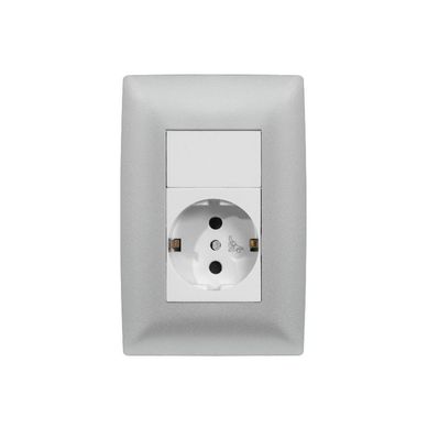 Armado schuko con seguridad gris